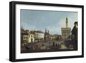 Piazza Della Signoria, Florence (1740-45)-Berthe Morisot-Framed Giclee Print