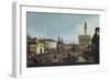 Piazza Della Signoria, Florence (1740-45)-Berthe Morisot-Framed Giclee Print