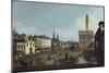 Piazza Della Signoria, Florence (1740-45)-Berthe Morisot-Mounted Giclee Print