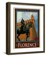 Piazza Della Signoria. Florence Italy 4-Anna Siena-Framed Giclee Print