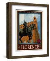 Piazza Della Signoria. Florence Italy 4-Anna Siena-Framed Giclee Print