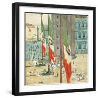 Piazza di San Marco, c.1898–99-Maurice Brazil Prendergast-Framed Giclee Print