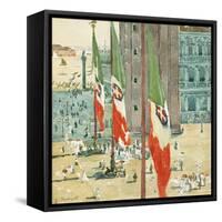 Piazza di San Marco, c.1898–99-Maurice Brazil Prendergast-Framed Stretched Canvas