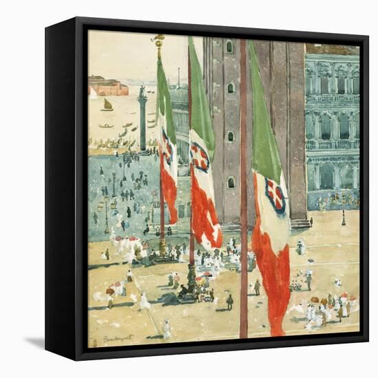 Piazza di San Marco, c.1898–99-Maurice Brazil Prendergast-Framed Stretched Canvas