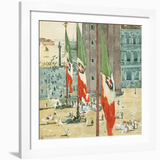 Piazza di San Marco, c.1898–99-Maurice Brazil Prendergast-Framed Giclee Print