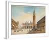 Piazza Di San Marco, Venice-Friedrich Perlberg-Framed Giclee Print