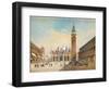 Piazza Di San Marco, Venice-Friedrich Perlberg-Framed Giclee Print