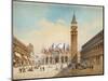 Piazza Di San Marco, Venice-Friedrich Perlberg-Mounted Giclee Print