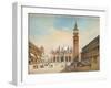 Piazza Di San Marco, Venice-Friedrich Perlberg-Framed Giclee Print