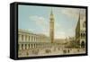 Piazza Di San Marco-Canaletto-Framed Stretched Canvas