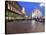 Piazza Duomo at Dusk, Milan, Lombardy, Italy, Europe-Vincenzo Lombardo-Stretched Canvas