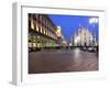 Piazza Duomo at Dusk, Milan, Lombardy, Italy, Europe-Vincenzo Lombardo-Framed Photographic Print