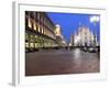 Piazza Duomo at Dusk, Milan, Lombardy, Italy, Europe-Vincenzo Lombardo-Framed Photographic Print