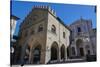 Piazza Duomo, Palazzo della Ragione and Bergamo Cathedral, Bergamo, Lombardy, Italy-Carlo Morucchio-Stretched Canvas