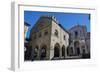 Piazza Duomo, Palazzo della Ragione and Bergamo Cathedral, Bergamo, Lombardy, Italy-Carlo Morucchio-Framed Photographic Print