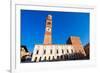 Piazza Erbe and Lamberti Tower in Verona-Alberto SevenOnSeven-Framed Photographic Print