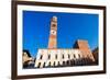 Piazza Erbe and Lamberti Tower in Verona-Alberto SevenOnSeven-Framed Photographic Print