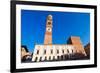 Piazza Erbe and Lamberti Tower in Verona-Alberto SevenOnSeven-Framed Photographic Print