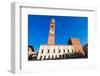 Piazza Erbe and Lamberti Tower in Verona-Alberto SevenOnSeven-Framed Photographic Print