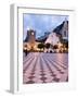 Piazza Ix Aprile, with the Torre Dell Orologio and San Giuseppe Church, Taormina, Sicily, Italy-Martin Child-Framed Photographic Print