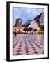 Piazza Ix Aprile, with the Torre Dell Orologio and San Giuseppe Church, Taormina, Sicily, Italy-Martin Child-Framed Photographic Print