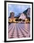 Piazza Ix Aprile, with the Torre Dell Orologio and San Giuseppe Church, Taormina, Sicily, Italy-Martin Child-Framed Photographic Print