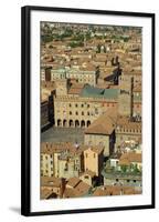 Piazza Maggiore, Bologna, Emilia-Romagna, Italy, Europe-Bruno Morandi-Framed Photographic Print