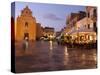 Piazza Matrice at Dusk, Trapani, Favignana Island, Sicily, Italy, Europe-Vincenzo Lombardo-Stretched Canvas