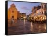 Piazza Matrice at Dusk, Trapani, Favignana Island, Sicily, Italy, Europe-Vincenzo Lombardo-Framed Stretched Canvas