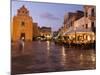 Piazza Matrice at Dusk, Trapani, Favignana Island, Sicily, Italy, Europe-Vincenzo Lombardo-Mounted Photographic Print