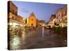 Piazza Matrice at Dusk, Trapani, Favignana Island, Sicily, Italy, Europe-Vincenzo Lombardo-Stretched Canvas