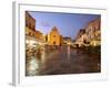 Piazza Matrice at Dusk, Trapani, Favignana Island, Sicily, Italy, Europe-Vincenzo Lombardo-Framed Photographic Print