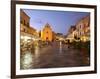 Piazza Matrice at Dusk, Trapani, Favignana Island, Sicily, Italy, Europe-Vincenzo Lombardo-Framed Photographic Print