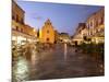 Piazza Matrice at Dusk, Trapani, Favignana Island, Sicily, Italy, Europe-Vincenzo Lombardo-Mounted Photographic Print