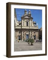 Piazza Matteotti, Genoa (Genova), Liguria, Italy-Sheila Terry-Framed Photographic Print