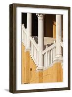 Piazza Municipale 15th Century Gala Staircase Ferrara Emilia-Romagna Italy-Julian Castle-Framed Photo