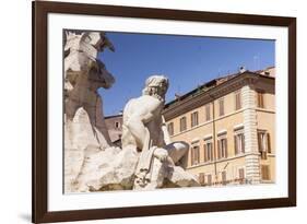 Piazza Navona in Rome, Lazio, Italy, Europe-Julian Elliott-Framed Photographic Print