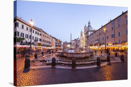 Piazza Navona in Rome, Lazio, Italy, Europe-Julian Elliott-Stretched Canvas