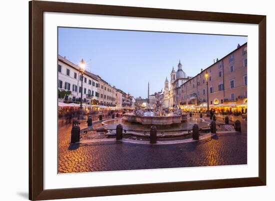 Piazza Navona in Rome, Lazio, Italy, Europe-Julian Elliott-Framed Photographic Print