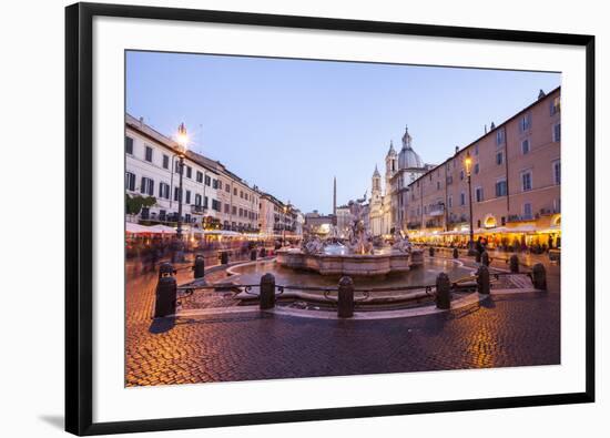Piazza Navona in Rome, Lazio, Italy, Europe-Julian Elliott-Framed Photographic Print