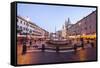 Piazza Navona in Rome, Lazio, Italy, Europe-Julian Elliott-Framed Stretched Canvas