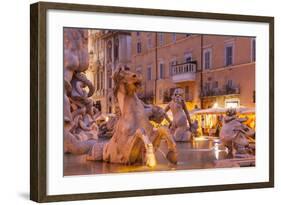 Piazza Navona in Rome, Lazio, Italy, Europe-Julian Elliott-Framed Photographic Print