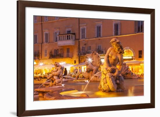 Piazza Navona in Rome, Lazio, Italy, Europe-Julian Elliott-Framed Photographic Print