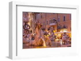 Piazza Navona in Rome, Lazio, Italy, Europe-Julian Elliott-Framed Photographic Print