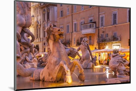 Piazza Navona in Rome, Lazio, Italy, Europe-Julian Elliott-Mounted Photographic Print