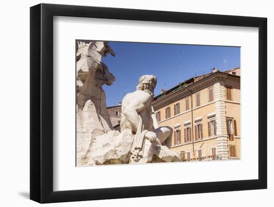 Piazza Navona in Rome, Lazio, Italy, Europe-Julian Elliott-Framed Photographic Print