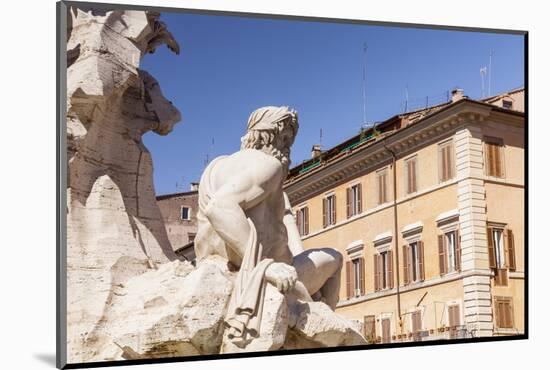 Piazza Navona in Rome, Lazio, Italy, Europe-Julian Elliott-Mounted Photographic Print