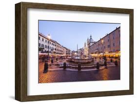 Piazza Navona in Rome, Lazio, Italy, Europe-Julian Elliott-Framed Photographic Print