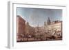 Piazza Navona, Roma-Antonio Joli-Framed Giclee Print