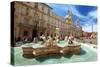 Piazza Navona, Rome. Italy-Iakov Kalinin-Stretched Canvas